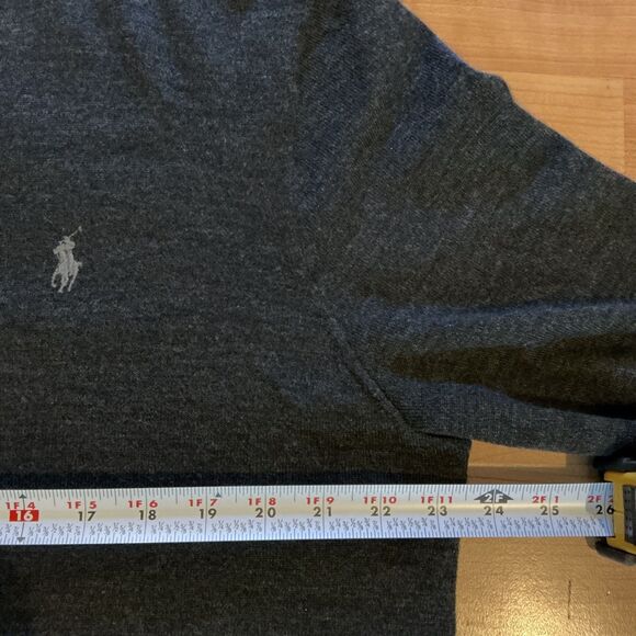 Polo Ralph Lauren Men's Sweater Size L  V-Neck Washable Merino Wool - Picture 7 of 10